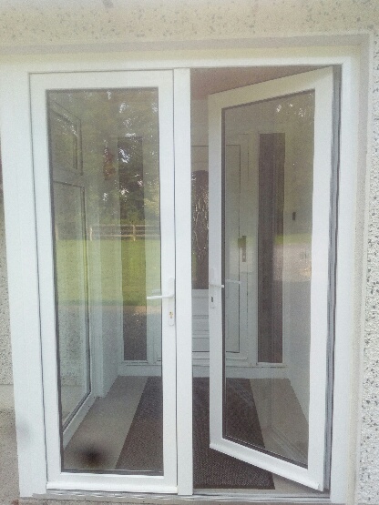 White Aluminium French Doors